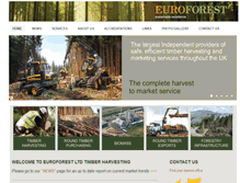Tablet Screenshot of euroforest.co.uk